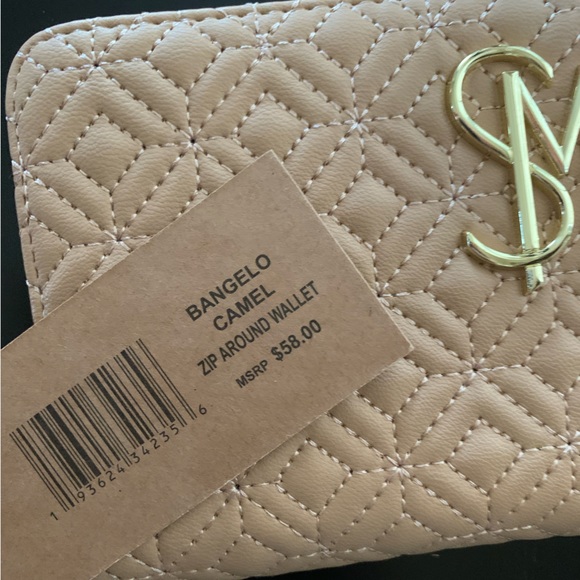 STEVE MADDEN 🎄 Bangelo Camel Zip Around Wallet/Wristlet (NWT) - Picture 3 of 4